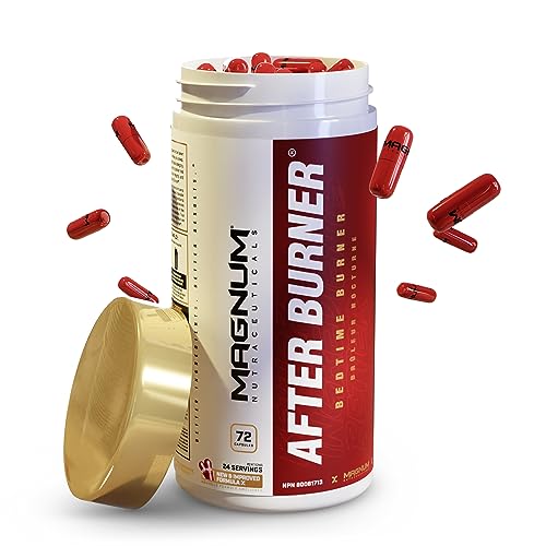 Magnum Nutraceuticals After Burner Bedtime Burner – 72 Capsules – Thermogenic – Fat Burner – Reduce Food Cravings – Increases Fat Loss While You Sleep