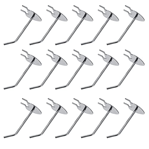 PRETYZOOM 20Pcs Heart Shape Hooks for Pegboard Heavy Duty Display Prop Hooks for Supermarket and Shop Shelving for Organizing Items