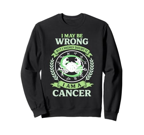 Horóscopo Astrología Divertido del Zodíaco Cáncer Sudadera