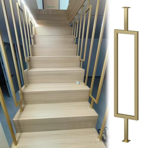Columnas de barandilla blancas para separar ambientes con balaustres de metal suelo a techo 2