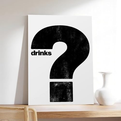 Impression sur toile cocktail minimaliste affiche décoration murale