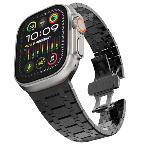 Bracelet boucle déployante Apple Watch Ultra 2 maillons robustes 49mm
