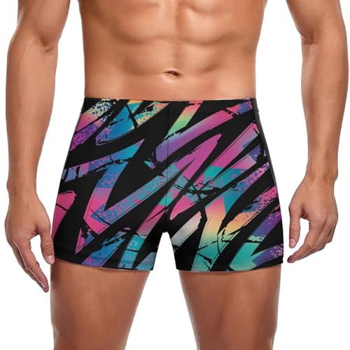 Boxer de bain homme vintage coloré pour en finir avec l'inconfort