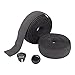 GORGECRAFT Nastro Manico Bici da Corsa 2 Rolls, Nastro Manubrio Bicicletta Imbottito +2 PC Tappi Terminali per Bici da Strada Volante Sedia Bracciolo Pesca Rot, Nero