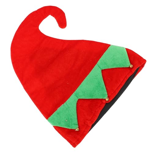 HEALSOPTHY Gorro Navideño de Terciopelo Rojo para Fiesta Accesorio de Disfraz Unisex Tamaño Único Decorativo para Navidad y Celebraciones Festivas