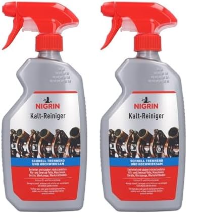 NIGRIN Kaltreiniger, Pumpzerstäuber, schnell trennend und hochwirksam, 500 ml (Packung mit 2)