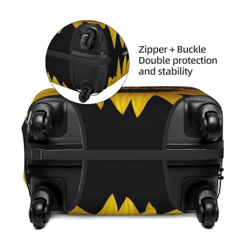 Sunflower Floral Butterflies Art Print Luggage Suitcase Covers Elastic Washable Luggage Protector Luggage Covers For Suitcase4