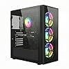 STGSivir PC Gaming Fisso, Computer Gaming, Ryzen 5 5500 fino a 4.2GHz，GeForce RTX 2060 Super 8GB，32GB DDR4 RAM，1TB SSD，WIFI 6, BT 5.0，ventole RGB x3 Windows11 Pro