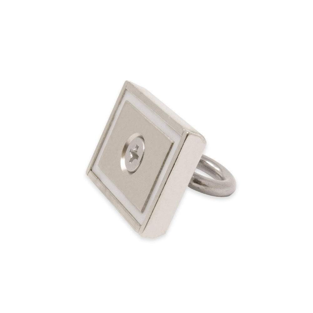 N42 Pot Neodymium Pot Magnet Con Eyebolt M10 E Una Corda Da 10 M Per Pesca A Magnete, Recupero E Caccia Al Tesoro - 75mm x 55mm x 20mm - 110kg Di Tiro - Pacco Di 10