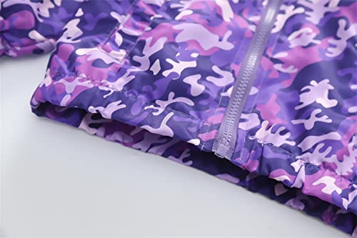 Toddler Kids Baby Boys Girls Dinosaur Camouflage Zip Windproof Jacket Hooded Trench Lightweight Rain Jacket for Girls4