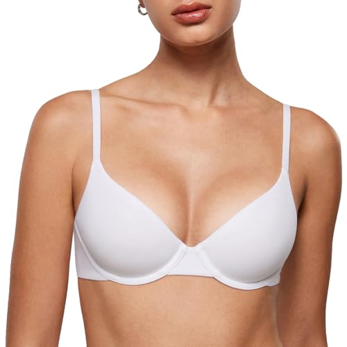 Image of INLYRIC Women's Inbarely Plus Demi Bra Balconette Unlined Underwire No Padding Plunge Bras Comfortable