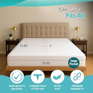 2-in-1 Bed Bridge Twin/Twin XL to King with Attached Sheet – Split Bed Gap Filler & Twin to King Bed Converter (Patent Pending)