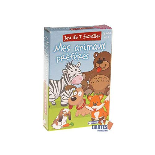Juego de 42 cartas : 7 familias Mes animaux préférés [importado de Francia]