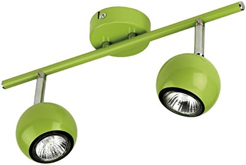 Mathias 3367313 Pop Spot 2 Lights 35 W GU10 230V Length 37 cm Height 16 cm Aniseed Green Iron