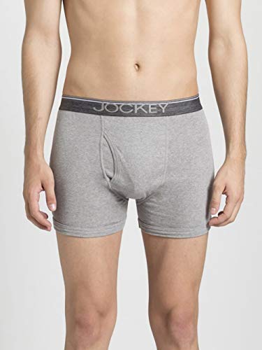 Image of Jockey 8009 Men's Super Combed Cotton Rib Solid Boxer Brief with Ultrasoft Waistband (Pack of 2)