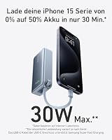 Anker Nano 10000mAh Powerbank, 30W Max, integriertes USB-C Kabel – Ansicht 2