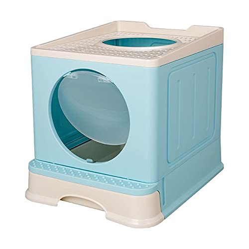 Cajas de Arena PET WATION BIEN SPACE BIG ESPACIO Anti Splash Cats Caja de arena Caja plegable BAÑO Tipo de cajón de bandeja Tipo Gato grande Dung Cuenca Mascotas Suministros Limpios Arenero ​Gatos