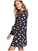 Roxy Women's Dusk Till Down Long Sleeve Dress, Mood indigo in My Bag, S