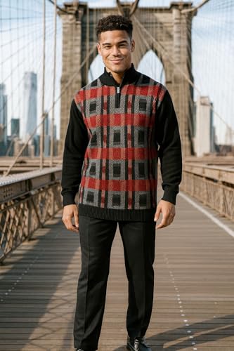 STACY ADAMS Men’s Sweater Retro Traditional Impression Design3