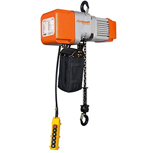 UNICRAFT 6194105 Unicraft Serie EKZT-2 Modelo EKZT 5-2 Polipasto Eléctrico de Cadena, 641 x 276 x 410mm, Capacidad máx. 0, 5 T.