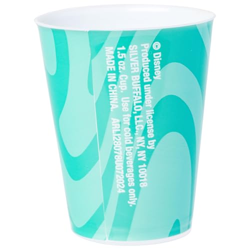 Image of Silver Buffalo Disney Lilo and Stitch 4 Piece Plastic Mini Cup Set Featuring Lilo, Stitch, Scrump, and Angel, 1.5 Ounces