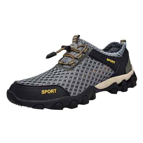 Zapatos de hombre para deporte, zapatillas informales, cómodas, modernas, para senderismo, transpirables, para correr, zapatillas sencillas para correr, antideslizantes, resistentes a la abrasión
