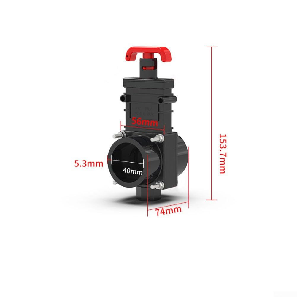 Bouchon de valve d'arrêt compatible avec les sorties de valve standard Dn25-dn50 pour eaux usées - Tuyau de 32 mm/40 mm/50 mm/63 mm - Vidange étanche avec égout (40 mm)
