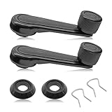 Dunviku 2-Pack Manual Window Crank Regulator Handles Compatible with 1992-1998 Geo Chevy Tracker Suzuki Driver & Passenger Side Replacement Handles