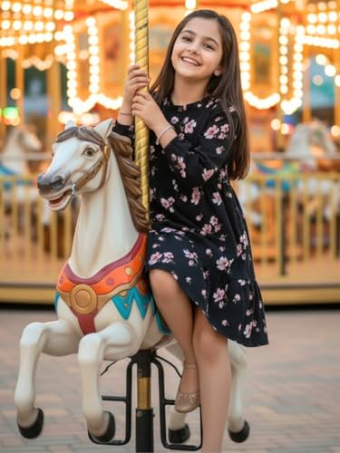 Image of Uptownie Lite Girls Knee Length A-Line Tiered Dress
