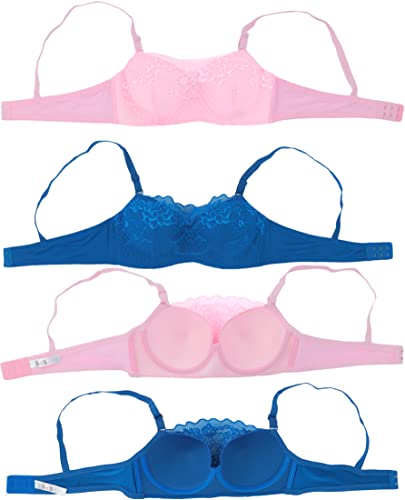 Image of ToBeInStyle Women's Pack of 6 Padded Assorted Styles Supportive Bras Cup Size - A to DDD