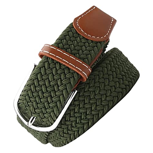 yotijar Cinto esportivo masculino unissex cinto de lona casual cinto, Verde, 105x3.3cm