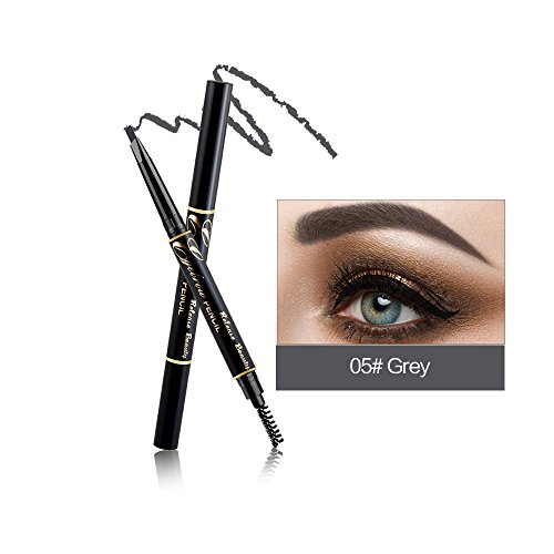 Preisvergleich Produktbild RELEASE BEAUTY Wasserdichte einziehbare langlebige Augenbrauenstift Eye Grey Nummer 5