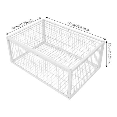 Pigeon Cage, Pigeon Trap with Escape-Proof Design, Iron Bird Trap with One-Way Entry and Skyligh, 4Doors 0.79 Spacing for 15 Pigeon, 24" x 16" x 10"