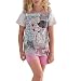 YATSI 8064-20117554-GRIS CLARO-14 - Pijama niña Corto Tobogán Niñas Color: Gris Claro Talla: 14