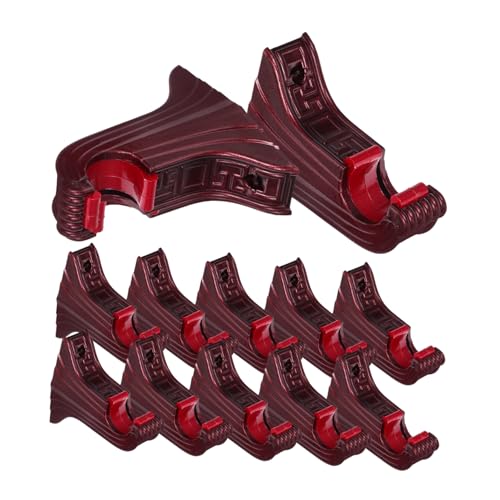 ABOOFAN 12Pcs Classic Curtain Rod Brackets Stable Wall Mounted Holders for Rods Reliable Support for Retro Home Decor Smooth Finish Prevents Scratching
