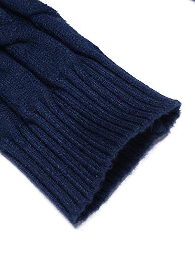Image of COOFANDY Men's Slim Fit Turtleneck Sweater Casual Twisted Knitted Pullover | Turtleneck Design, Twisted Knit Texture, Cable Knit, Slim Fit Thermal, Business Casual, Office Wear, Fall and Winter Clothing