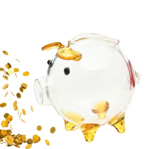 Salvadanaio a forma di maiale, mini salvadanaio per compleanno dei bambini e decorare camera da, soggiorno, sala da pranzo