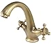 Produktbild Retro Nostalgie Kreuzgriff Waschbecken Armatur Sanlingo Antik Messing Jona