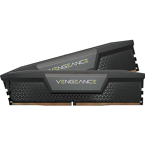 Corsair Vengeance DDR5 48GB (2x24GB) 6400MHz C36 Intel Memoria per Desktop (Regulación de Voltaje a Bordo, Perfiles XMP 3.0 Personalizados, Formato Compacto, Disipador de Calor de Aluminio) Negro