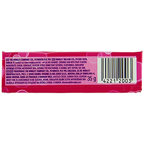 Image of Wrigley's Hubba Bubba Chunky and Bubbly Bubble Gum Original Flavour, 35 g (Pack of 2)