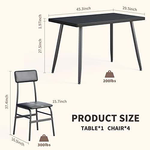 Gizoon Dining Table Set For 4, Kitchen Dining Table With 4 Chairs For Small Space, Apartment #TOP7