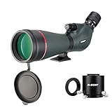 SVBONY SV406Pフィールドスコープ 20-60x 80mm EDレンズ スポーティングスコープ デュアルスピードフォーカス バードウォッチング アーチェリースコープ BAK4プリズム FMC IPX7防水 カメラアダプター（ニコン）付き ターゲット観測 射撃 シューティング 野鳥観察 星空観測