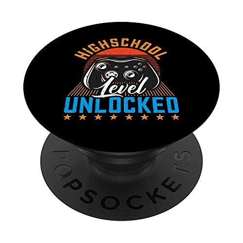 Jeu vidéo rétro débloqué Welcome Back To High School Level PopSockets PopGrip Interchangeable