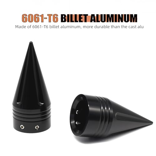 Cache-écrous d'essieu avant 9,1 cm aluminium ONETEN pour Softail et Sportster - 2