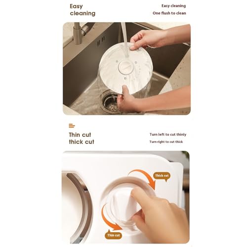 Meat Slicers for Home Use Easy Clean Folding Food Slicer Electric Slicer Meat Slicer Adjustable Thickness Food Slicer Machine 0-15 Mm Stainless Steel Blade Ø190 Mm 200W - Image 5