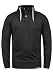Produktbild !Solid TripTroyer Herren Sweatshirt Pullover Troyer Pulli Mit Stehkragen Und Knopfverschluss, Größe:L, Farbe:Dark Grey Melange (8288)