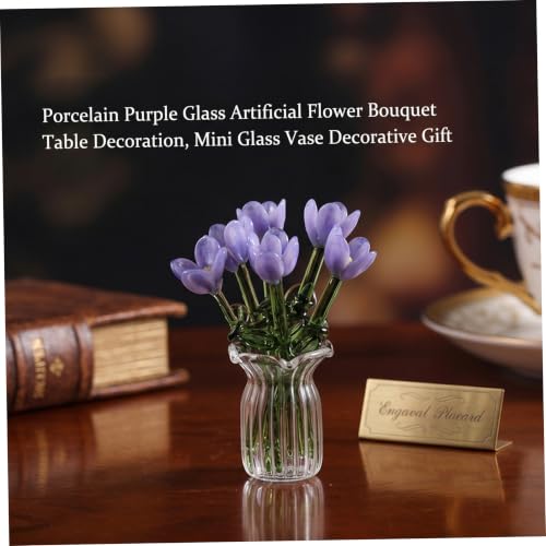 Mini fleurs en verre pour embellir votre espace de travail et centres de table - 5
