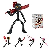 JOCHIWANTOYS Raging Stickman Assembly Toy Blind Box, Multi-Jointed Action Figures,Posable Random Design Action Figure Collectible Toy for Holiday Birthday & Kung Fu Fans Gifts, Single Box