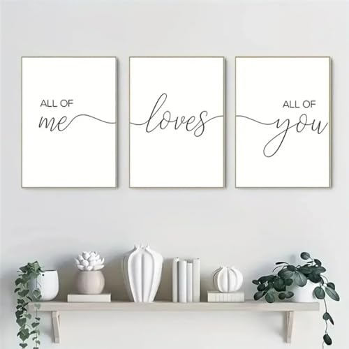 Affiches murales All Of Me pour exprimer vos sentiments avec élégance