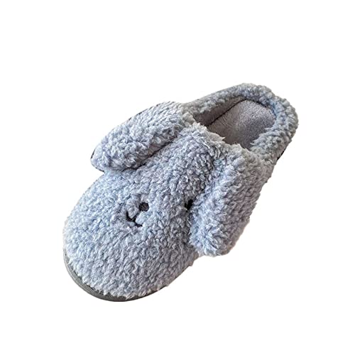 FACAIAFALO Hausschuhe Herren Winter Niedlich Hund Baumwolle PlüSch Pantoffeln Bequeme Warm Weiche Cute Tiere Hausschuhe Kuschelige Home rutschfeste Slippers Cover